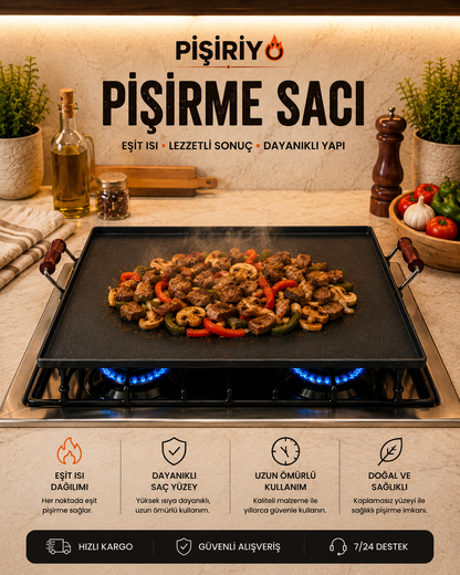 Pişiriyo Ocak Üstü Pişirme Sacı
